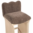 Meridian Furniture Shaw Brown Chenille Fabric Upholstered Counter Stool