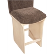 Meridian Furniture Shaw Brown Chenille Fabric Upholstered Counter Stool