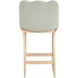 Meridian Furniture Shaw Mint Chenille Fabric Upholstered Counter Stool