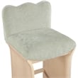 Meridian Furniture Shaw Mint Chenille Fabric Upholstered Counter Stool