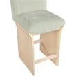 Meridian Furniture Shaw Mint Chenille Fabric Upholstered Counter Stool