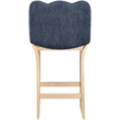 Meridian Furniture Shaw Navy Chenille Fabric Upholstered Counter Stool