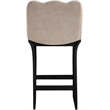 Meridian Furniture Shaw Beige Chenille Fabric Upholstered Counter Stool