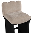 Meridian Furniture Shaw Beige Chenille Fabric Upholstered Counter Stool