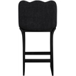 Meridian Furniture Shaw Black Chenille Fabric Upholstered Counter Stool