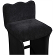 Meridian Furniture Shaw Black Chenille Fabric Upholstered Counter Stool