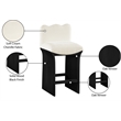 Meridian Furniture Shaw Cream Chenille Fabric Upholstered Counter Stool