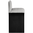 Meridian Furniture Shaw Grey Chenille Fabric Upholstered Counter Stool