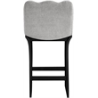 Meridian Furniture Shaw Grey Chenille Fabric Upholstered Counter Stool