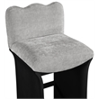 Meridian Furniture Shaw Grey Chenille Fabric Upholstered Counter Stool