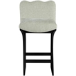 Meridian Furniture Shaw Mint Chenille Fabric Upholstered Counter Stool