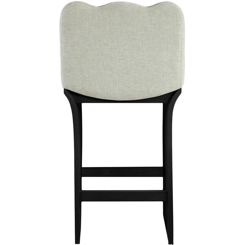 Meridian Furniture Shaw Mint Chenille Fabric Upholstered Counter Stool