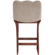 Meridian Furniture Shaw Beige Chenille Fabric Upholstered Counter Stool