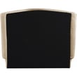 Meridian Furniture Sandro Beige Chenille Fabric Upholstered Twin Bed