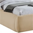 Meridian Furniture Sandro Beige Chenille Fabric Upholstered Twin Bed