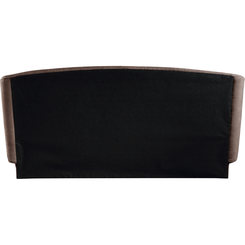 Meridian Furniture Sandro Brown Chenille Fabric Upholstered Full Bed