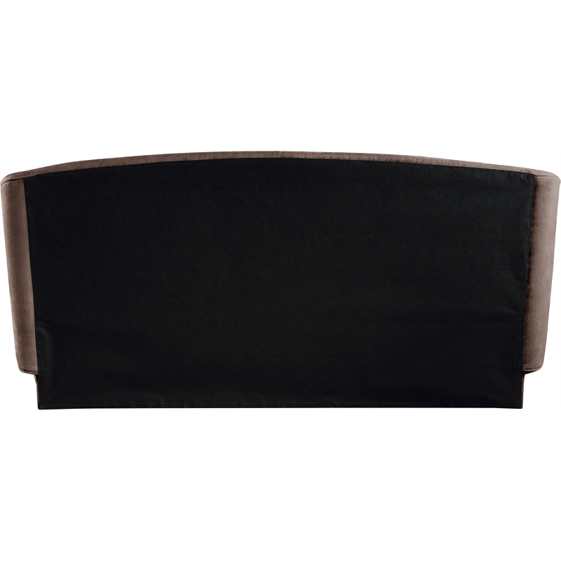 Meridian Furniture Sandro Brown Chenille Fabric Upholstered Full Bed