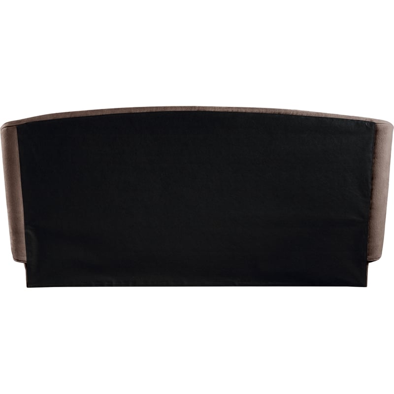 Meridian Furniture Sandro Brown Chenille Fabric Upholstered Queen Bed