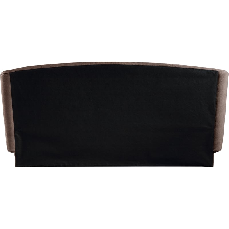 Meridian Furniture Sandro Brown Chenille Fabric Upholstered Queen Bed