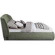 Meridian Furniture Sandro Green Chenille Fabric Upholstered King Bed