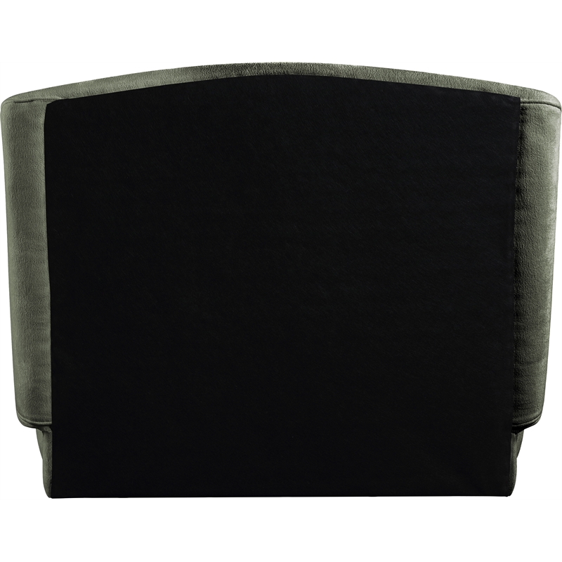 Meridian Furniture Sandro Green Chenille Fabric Upholstered Twin Bed