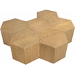 Meridian Furniture Eternal 6-Pc. Natural Oak Wood Coffee Table