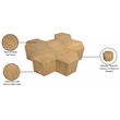 Meridian Furniture Eternal 6-Pc. Natural Oak Wood Coffee Table