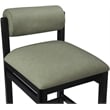 Meridian Furniture Roundhill Green Vegan Leather Upholstered Counter Stool