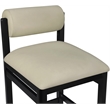 Meridian Furniture Roundhill Taupe Vegan Leather Upholstered Counter Stool