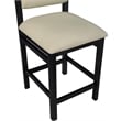 Meridian Furniture Roundhill Taupe Vegan Leather Upholstered Counter Stool