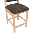 Meridian Furniture Roundhill Brown Linen Textured Fabric Counter Stool