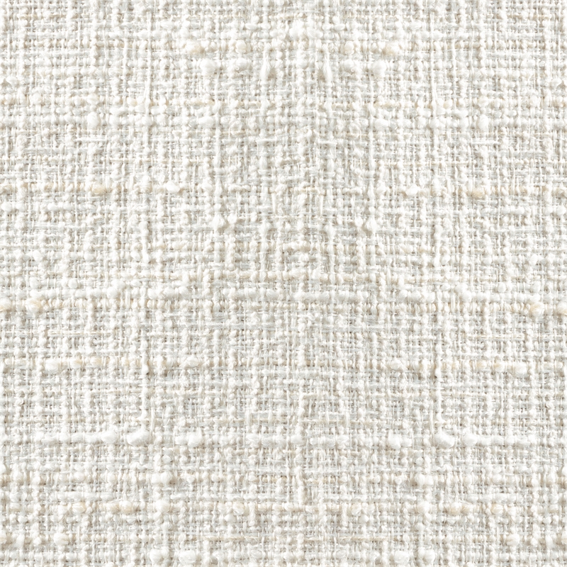 Meridian Furniture Roundhill Cream Linen Textured Fabric Counter Stool