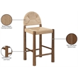 Meridian Furniture Bohemia Beige Woven Seagrass Cord Counter Stool