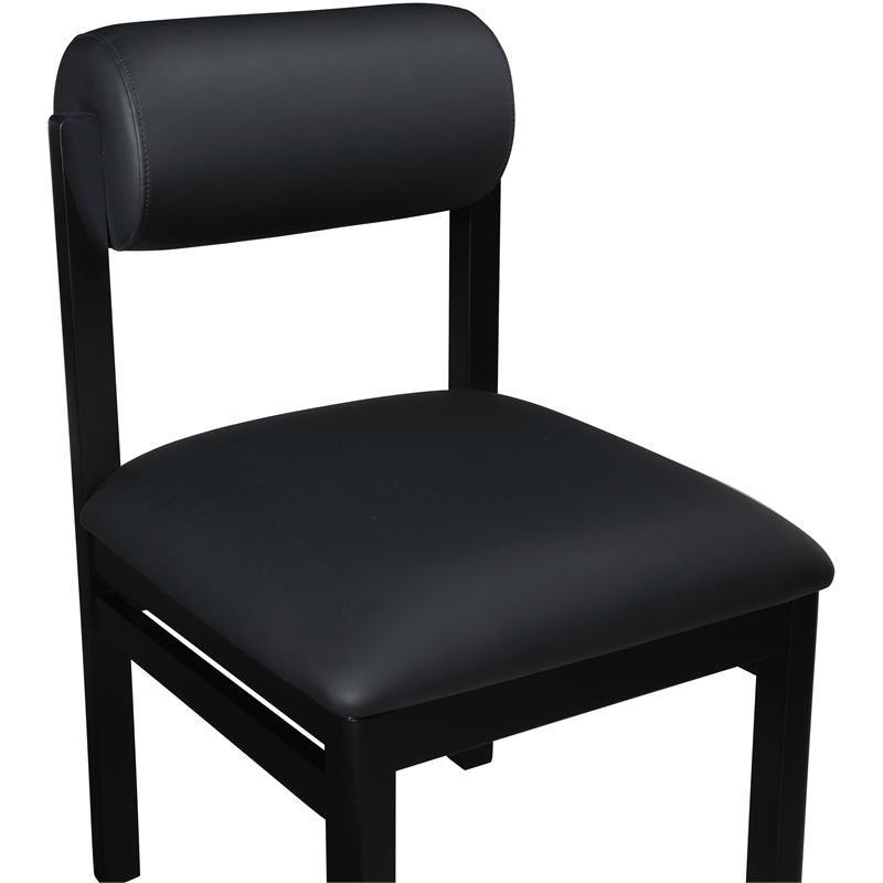 Meridian Furniture Roundhill Black Vegan Leather Dining Chair (Set of 2)