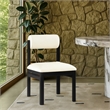 Meridian Furniture Roundhill Cream Vegan Leather Dining Chair (Set of 2)