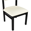 Meridian Furniture Roundhill Cream Vegan Leather Dining Chair (Set of 2)