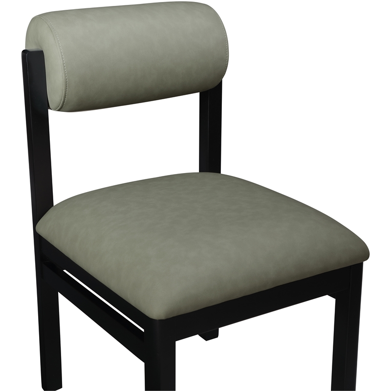 Meridian Furniture Roundhill Green Vegan Leather Dining Chair (Set of 2)