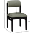 Meridian Furniture Roundhill Green Vegan Leather Dining Chair (Set of 2)