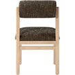 Meridian Furniture Roundhill Brown Linen Textured Fabric Dining Chair (Set of 2)