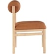 Meridian Furniture Roundhill Cognac Vegan Leather Dining Chair (Set of 2)