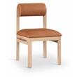 Meridian Furniture Roundhill Cognac Vegan Leather Dining Chair (Set of 2)