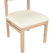 Meridian Furniture Roundhill Cream Vegan Leather Dining Chair (Set of 2)