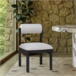 Meridian Furniture Roundhill Grey Linen Textured Fabric Dining Chair (Set of 2)