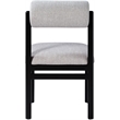 Meridian Furniture Roundhill Grey Linen Textured Fabric Dining Chair (Set of 2)