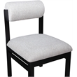 Meridian Furniture Roundhill Grey Linen Textured Fabric Dining Chair (Set of 2)