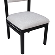 Meridian Furniture Roundhill Grey Linen Textured Fabric Dining Chair (Set of 2)