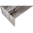 Meridian Furniture Vernazza Brown Marble Coffee Table