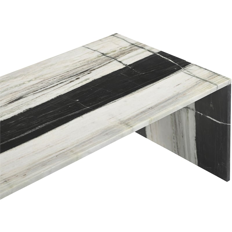 Meridian Furniture Vernazza Panda Marble Coffee Table