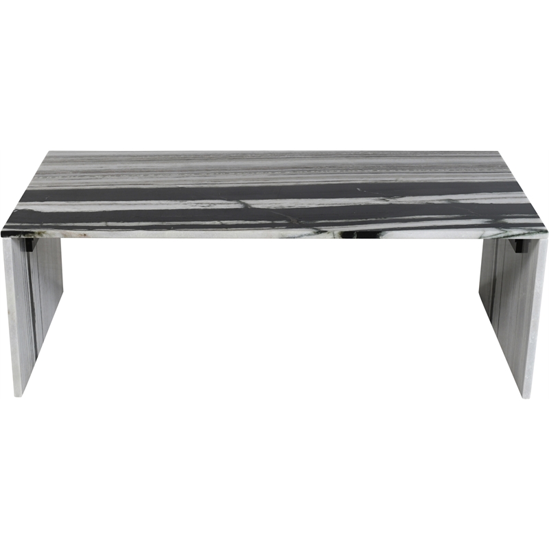 Meridian Furniture Vernazza Panda Marble Coffee Table