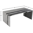 Meridian Furniture Vernazza Panda Marble Coffee Table